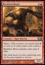 1x FOIL Reckless Brute M13 MtG Magic Red Common 1 x1 Card Cards