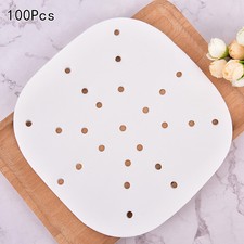 100Sheets Air Fryer Liners Perforated Baking Paper Pans Non-Stick Steaming Pal