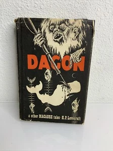 Dagon and Other Macabre Tales by H.P. Lovecraft 1965 1st Edition 2nd Print HCDJ - Picture 1 of 16
