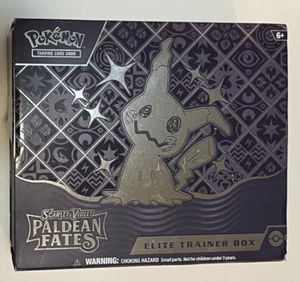 TCG Scarlet & Violet Paldean Fates ETB  -  BOX and CONTENTS ONLY NO CARDS - Picture 1 of 15