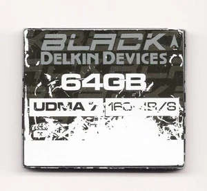 Delkin Devices Black 64GB UDMA 7 160MB/s CF Compact Flash Camera Memory Card - Picture 1 of 8