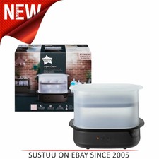 Tommee Tippee Closer to Nature Electric Steriliser With Soother & TeatTong¦Black