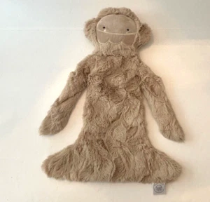 Slumberkins Sunkissed Bigfoot Plush Snuggler Security Blanket Tan Yeti Lovey - Picture 1 of 4
