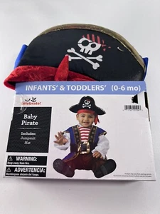Baby Buccaneer Pirate Baby Infant 0-6Months Halloween Dress Up Costume - Picture 1 of 2