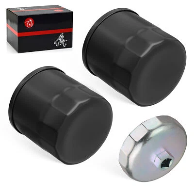2 filtros de aceite con herramienta de llave para Yamaha YFM450 Grizzly Auto Eps 4X4 450 2007-2014 Foto 1 de 4
