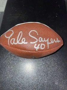 Rare NFL Chicago Bears Mini Football Signed by Gale Sayers 7” - Picture 1 of 3