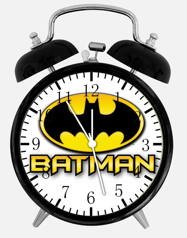 Reloj Despertador Escritorio Batman 3.75" Habitación Oficina Decoración E66 Ser Un Bonito Regalo Foto 1 de 1