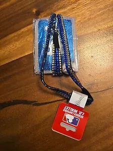 Rico MLB LA Dodgers Beaded Lanyard with Nylon Wallet - Picture 1 of 4