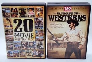 20 MOVIE WESTERN PACK & ULTIMATE TV WESTERNS 150 Episodes 17 DVDs Over 99 Hours - Foto 1 di 13