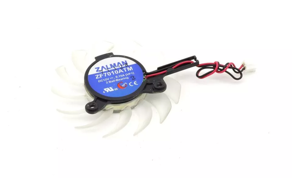 Zalman ZF7010ATM HIS 2-Ball Bearing Quiet VGA Cooler Fan Lüfter 2-Pin 0.15A 12V - Image 1 of 1