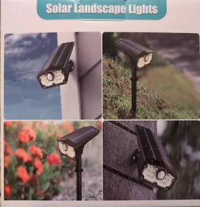 4Pack LED Solar Spotlights Landscape Wall Lights Outdoor Garden Pathway Lamps - Picture 1 of 5