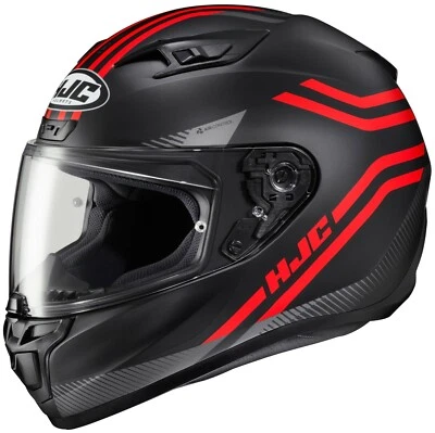 HJC i10 Strix Motorcycle Helmet Red XS SM MD LG XL 2XL 3XL 4XL 5XL DOT USA BK Foto 1 de 4
