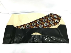 Authentic DUNHILL New Old Stock "Fisherman" On Muticolor 100%Silk Necktie Tie - Picture 1 of 12
