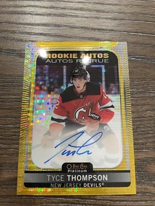 2021-22 O-Pee-Chee Platinum #R-TT Tyce Thompson RC Auto Seismic Gold #/25 - Picture 1 of 2