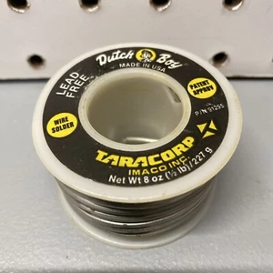 Dutch Boy .118" Solid Wire Solder 1/2LB Spool Lead Free Plumbing - Partial - Picture 1 of 4