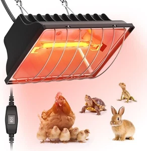 Infrared Heating for Chicks – Easy Install 250W Heat Lamp with Wide Coverage - Picture 1 of 9