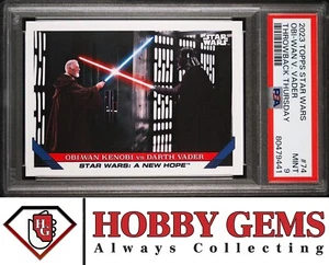 DARTH VADER OBI-WAN KENOBI PSA 9 2023 Topps Star Wars Throw Back Thursday #74 C1 - Picture 1 of 2