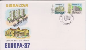 GB - GIBRALTAR 1987 New Architecture of Gibraltar/Europa '87 SG 563-564 FDC - Picture 1 of 1