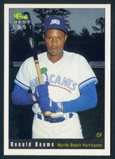 1991 Classic Best * Ronald Reams * Myrtle Beach Hurricanes