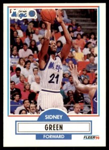 1990-91 Fleer Cards Sidney Green Basketball Cards #134