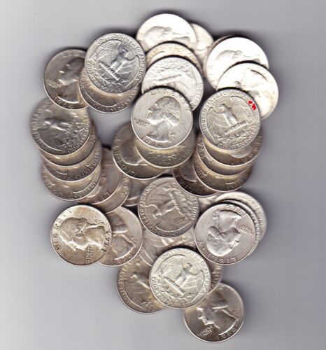 Lot of 1 Washington Quarter, Mixed Dates 1932-1964 90% Silver. Free Shipping