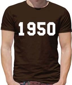 1950 College Style - Mens T-Shirt - 73rd Birthday Gift Present 73 Ideas - Foto 1 di 18