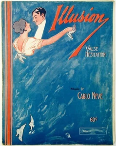 Partituras de colección Illusion Valse Hesitation (Vals), de Carlo Neve, 1914 - Imagen 1 de 3