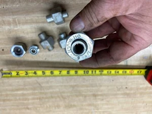 1/4" 6000 PSI PIPE UNION FITTING (SET OF 5)  - Picture 1 of 9