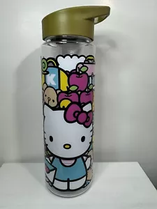 Hello Kitty My Sanrio Plastic Water Bottle 24 oz Gold Lid NEW - Picture 1 of 9