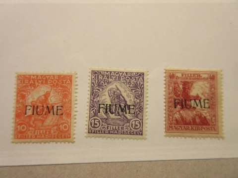 FIUME Scott B1-B3 MINT NEVER HINGED Cat $72.50 Cover