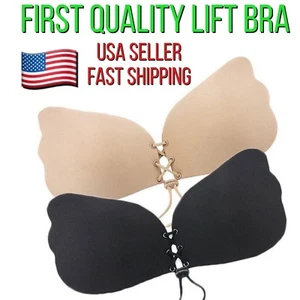 Silicone Gel Invisible Bra Self-adhesive Push Up Strapless Backless Stick On - Picture 1 of 14