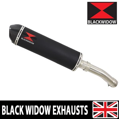 SV650 SV 650 1998-2002 Kit Silenciador Escape 400mm Ovalado Negro Punta Carbono BC40V Foto 1 de 4