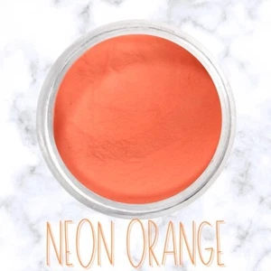 1oz Neon Orange Nail Dip Dipping Powder Acrylic DIY Nail Art - Picture 1 of 2