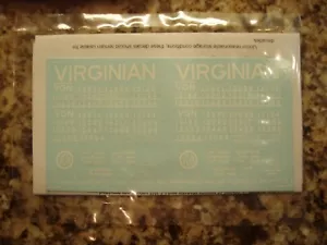 Virginian Railway (VGN) class H-6 2-bay hopper HO decals - Picture 1 of 3