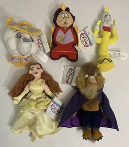 Mini Gorros Peluche 5 Personajes The Disney Store La Bella y la Bestia - Imagen 1 de 2