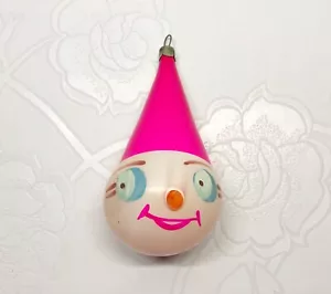 Vintage glass Christmas tree Ornament Buratino Pinocchio - USSR soviet - Picture 1 of 7