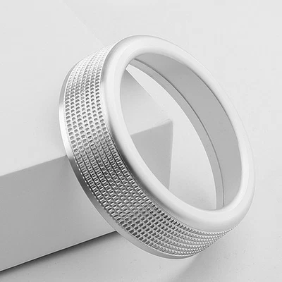 Elegant Silver Knob Cover Ring for BMW 1 7 X 7Button Multimedia Controller - Image 1 of 4