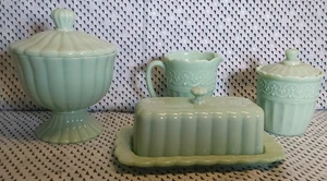 The Pioneer Woman Timeless Beauty Jade Color- Vintage Style Kitchen Set - Picture 1 of 6