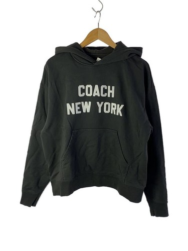 Felpa Coach con cappuccio S cotone grigio CQ226 usata