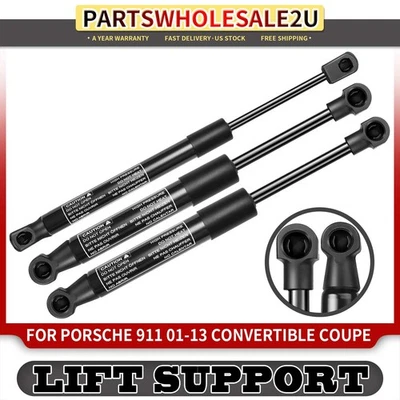 3x Front Hood & Trunk Lid Lift Supports for Porsche 911 2001-2013 99651255103 - Image 1 of 4
