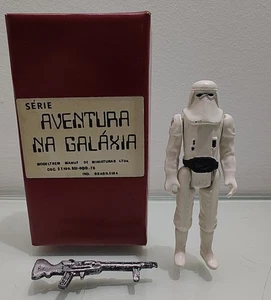 star wars vintage Lead Brazil Hoth Snowtrooper bootleg repro box weapon Rifle - Picture 1 of 6