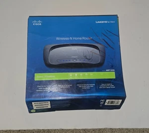 Linksys ~Cisco Wireless-N Home Router Model WRT120N 4-Port 10/100 Ethernet Used - Picture 1 of 2
