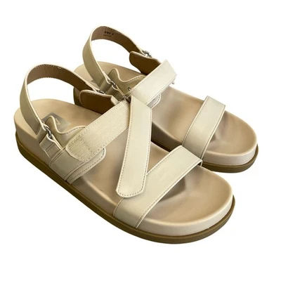NUEVAS Sandalias Dolce Vita Argyle Para Mujer Talla 8 Platfrom Blanco Arena/Crema Foto 1 de 4