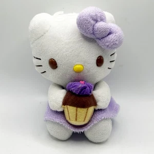 Hello Kitty Purple Outfit w/ Cupcake Small Plush Japan Sanrio EUC 2011 - Picture 1 of 4