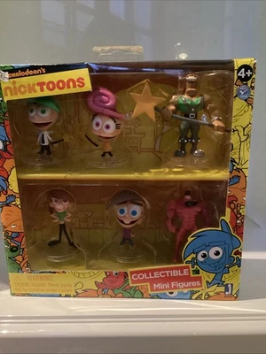 The Fairly Oddparents Nicktoons 2012 Juego de 6 figuras de acción juguetes coleccionables Jazwares Foto 1 de 4