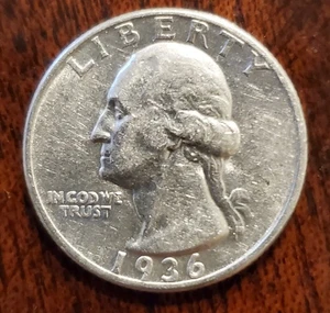 Washington Quarter 1936 extra fino XF 90 % plata - Imagen 1 de 4