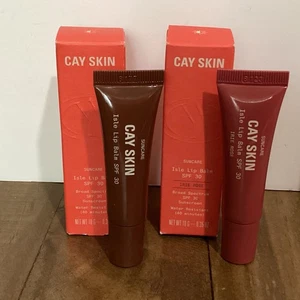 2 Cay Skin Sun Are Isle Lip Balm SPF 30, Water Resistant, Neutral & Irie Rose - Picture 1 of 6