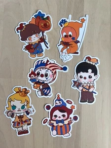 Confezione Set Adesivi Pop Mart Why So Serious Molly Labubu Hacipupu - Foto 1 di 3