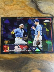 2023 Topps Chrome Update Sapphire Tampa Bay Rays Black Ice /10 - Bild 1 von 2
