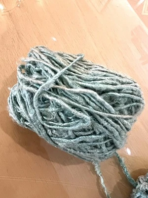 Appox 4 Skeins  Of  Hand Dyed Blue 100% Silk  Hand dyed Gorgeous Yarn - Image 1 of 3